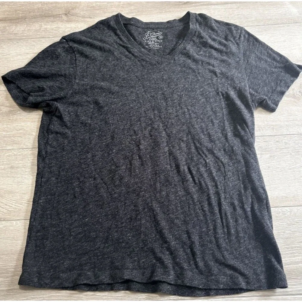 J. Crew 100% Cotton Field Knit Twisted Jaspe Yarns Short Sleeve T Shirt Men's S